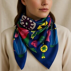 LUSH Life Knot Wrap scarf reusable wrapping floral Design purse scarf